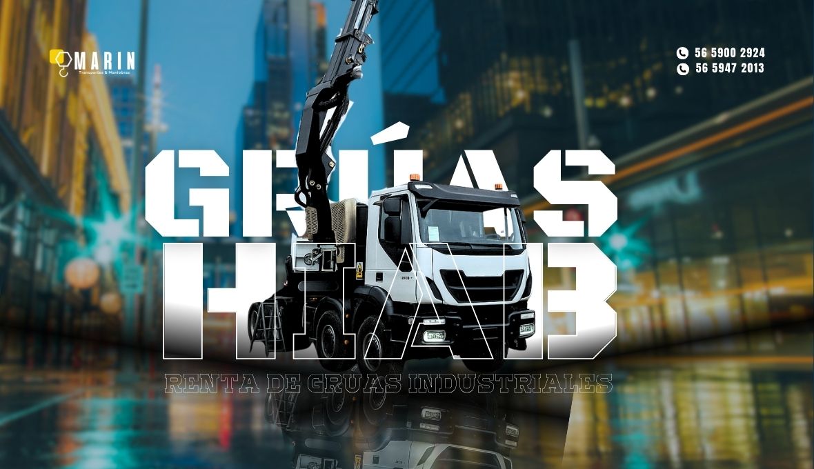 Renta de grúas hiab. Renta de grúas articuladas.