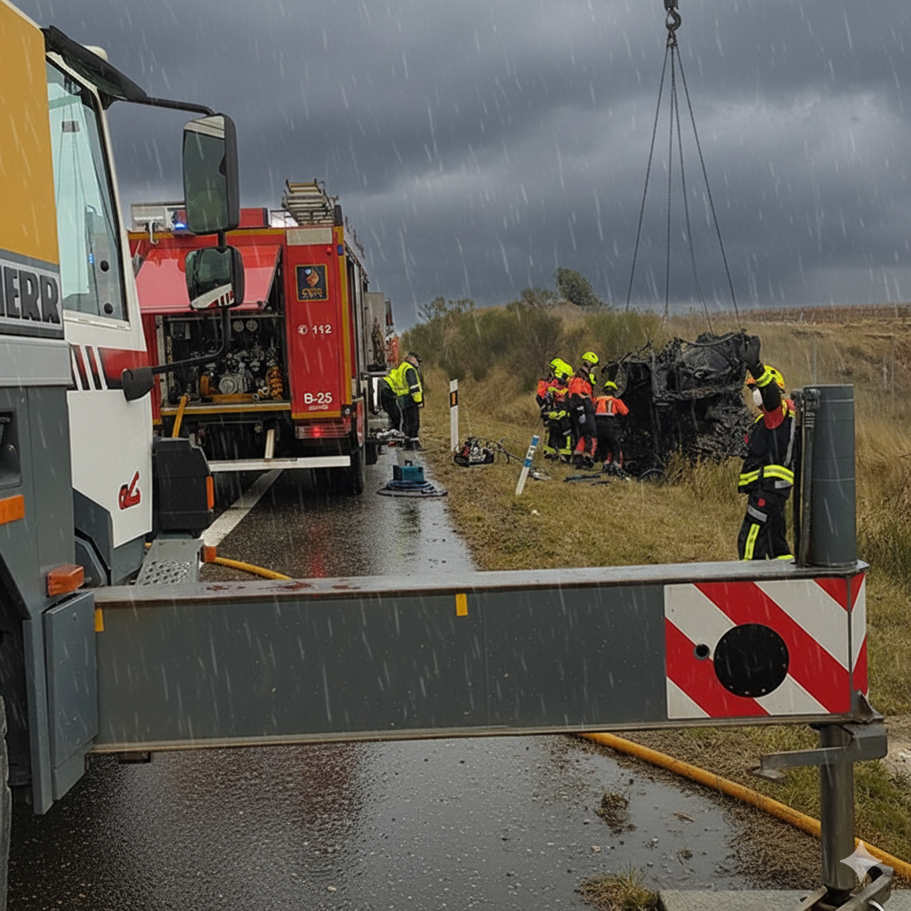 Rescate de un auto en perdida total