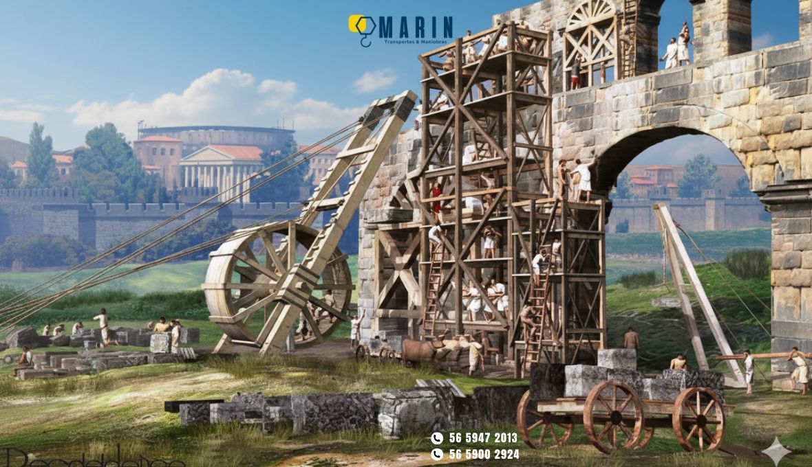 Historia de las grúas industriales.