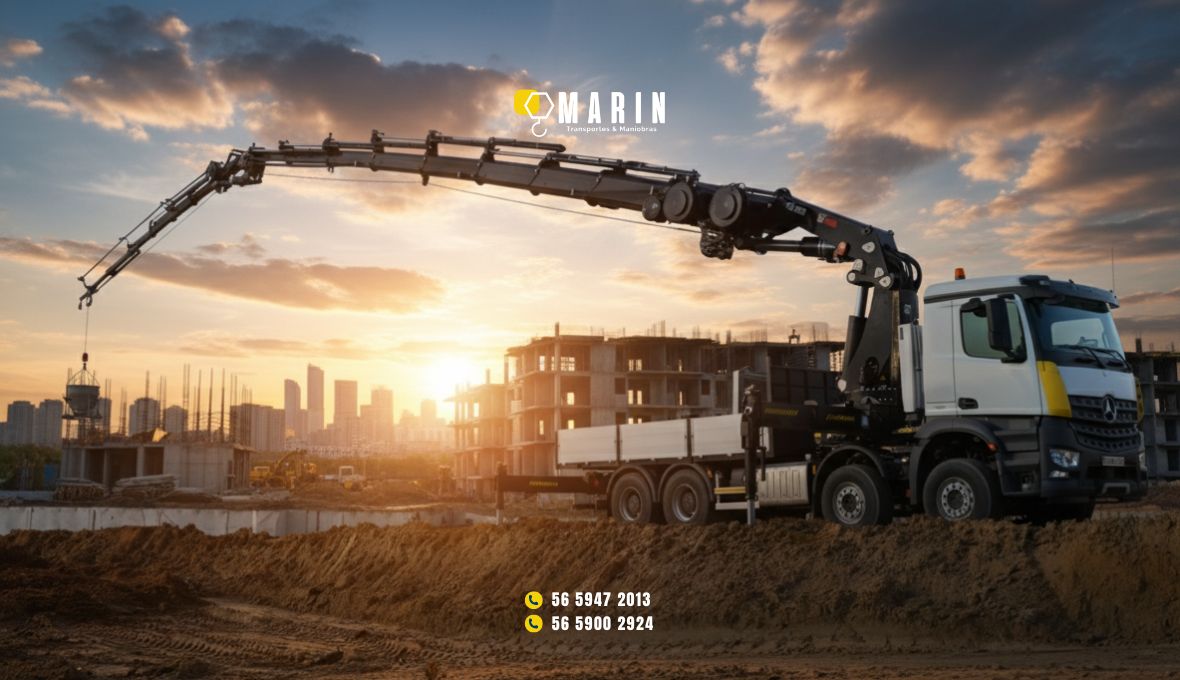 Renta de grúas hiab y brazo articulado