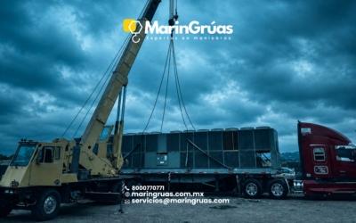 Renta de Grúa Industrial en Ensenada para Descarga de Transformadores | Maniobras Industriales con Grúa
